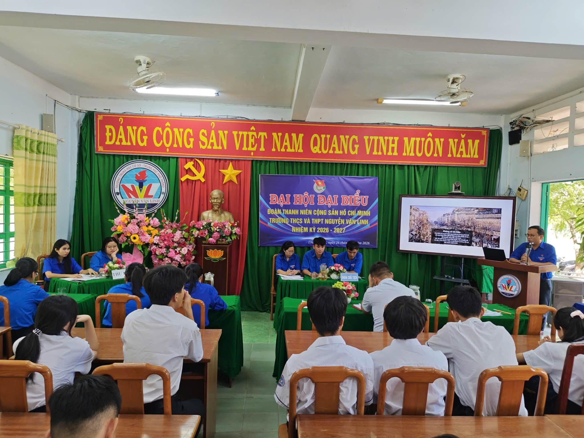 Đại hội Đại biểu Đoàn Trường THCS và THPT Nguyễn Văn Linh nhiệm kỳ 2026-2027